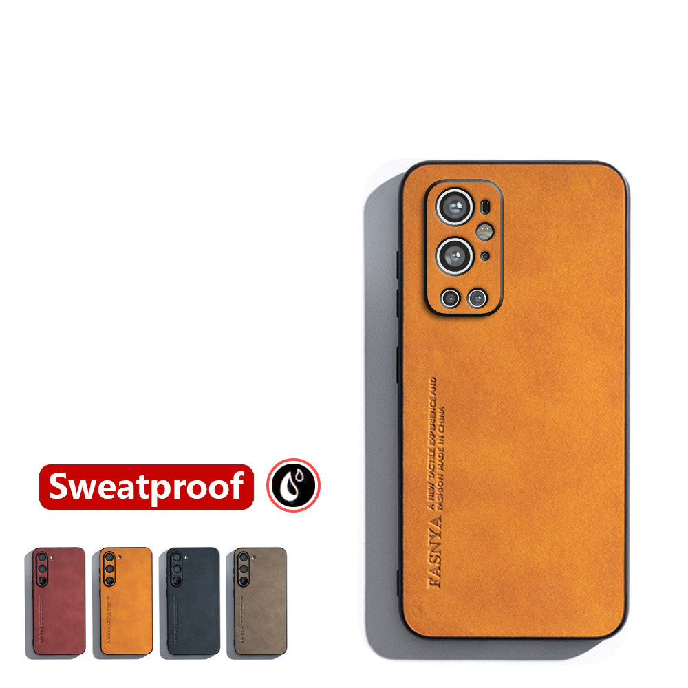 Cảm Giác Da OnePlus 9 Pro LE2121 LE2125 LE2123 LE2120 LE2127 Vỏ Điện Thoại Da Retro Sang Trọng Chống