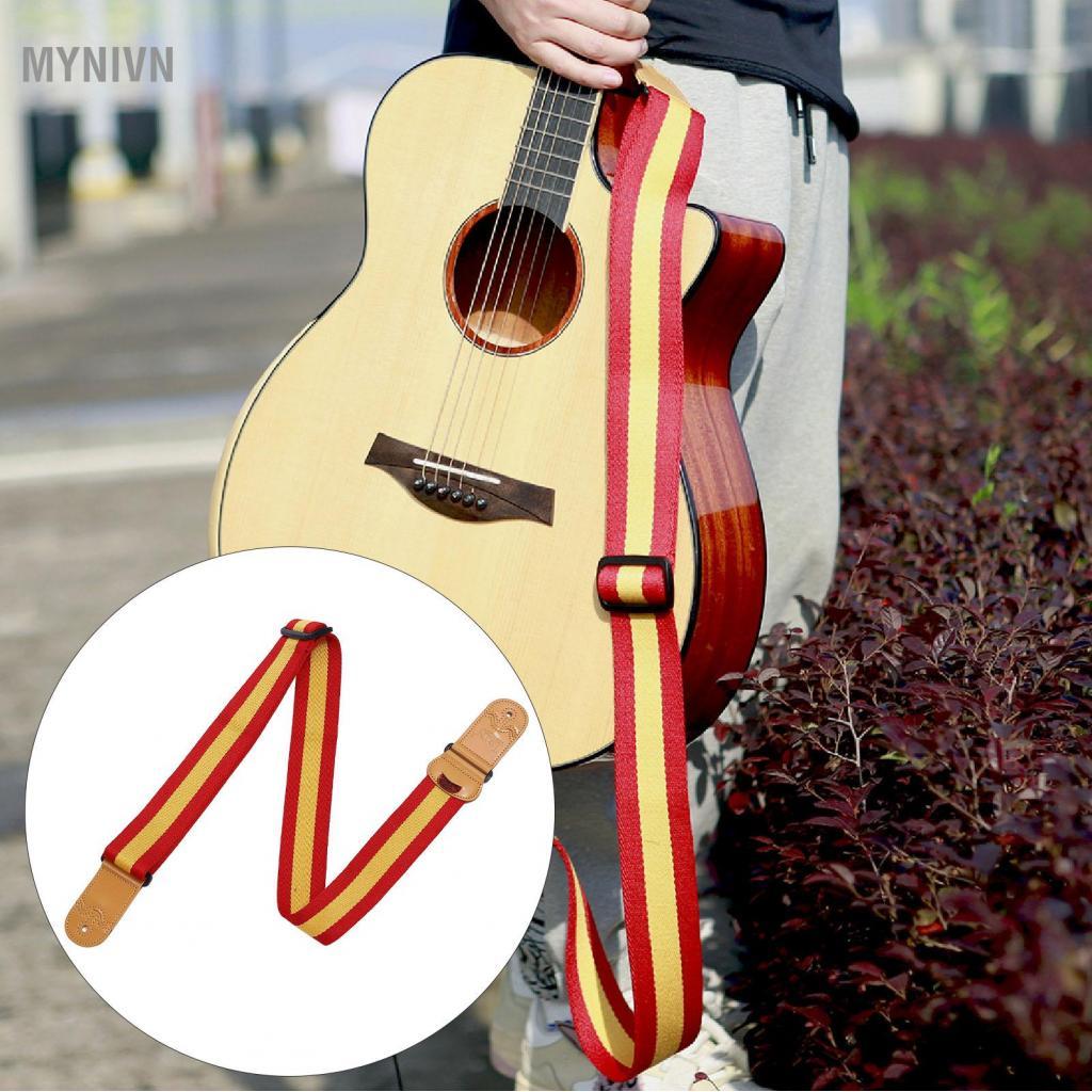 mynivn Irfora Rainbow Dây đeo đàn guitar Chiều dài có thể điều chỉnh Mở rộng với Pick Pocket Khả năn