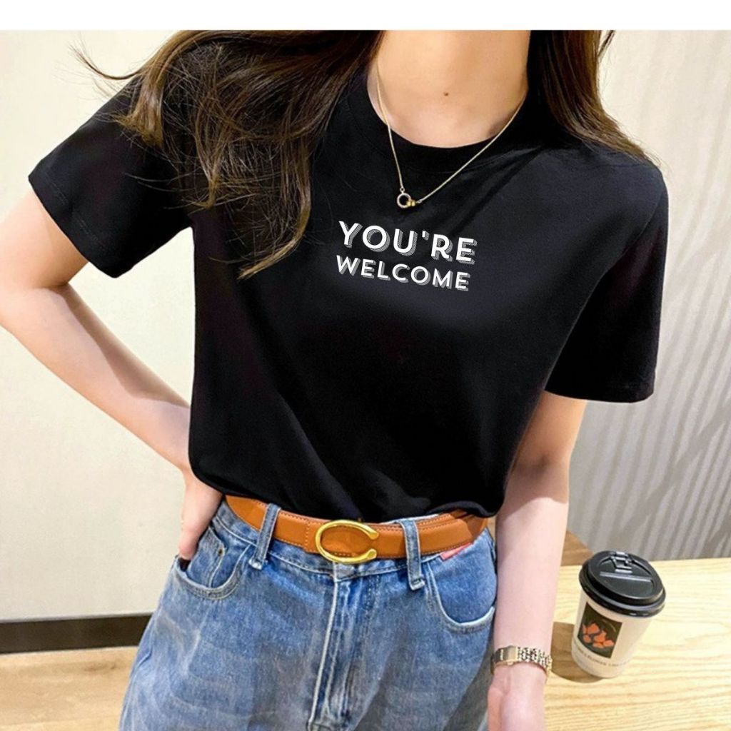 (COD) Áo phông nữ  dáng rộng in chữ - Áo thun nữ Loza form rộng Loza- Mã  R0014