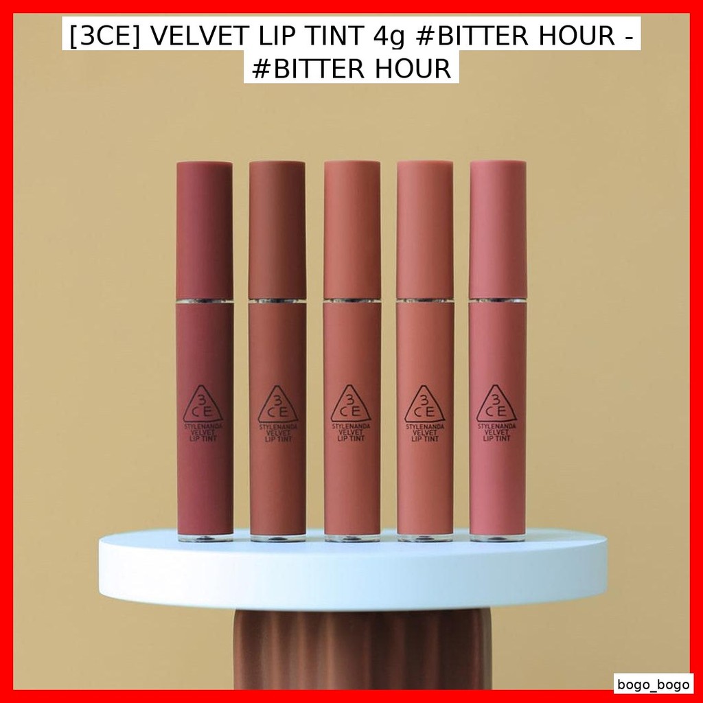 [3CE] VELVET LIP TINT 4g #BITTER GIỜ - #BITTER GIỜ / Thoải mái, Pigmentatio của bogo _ bogo