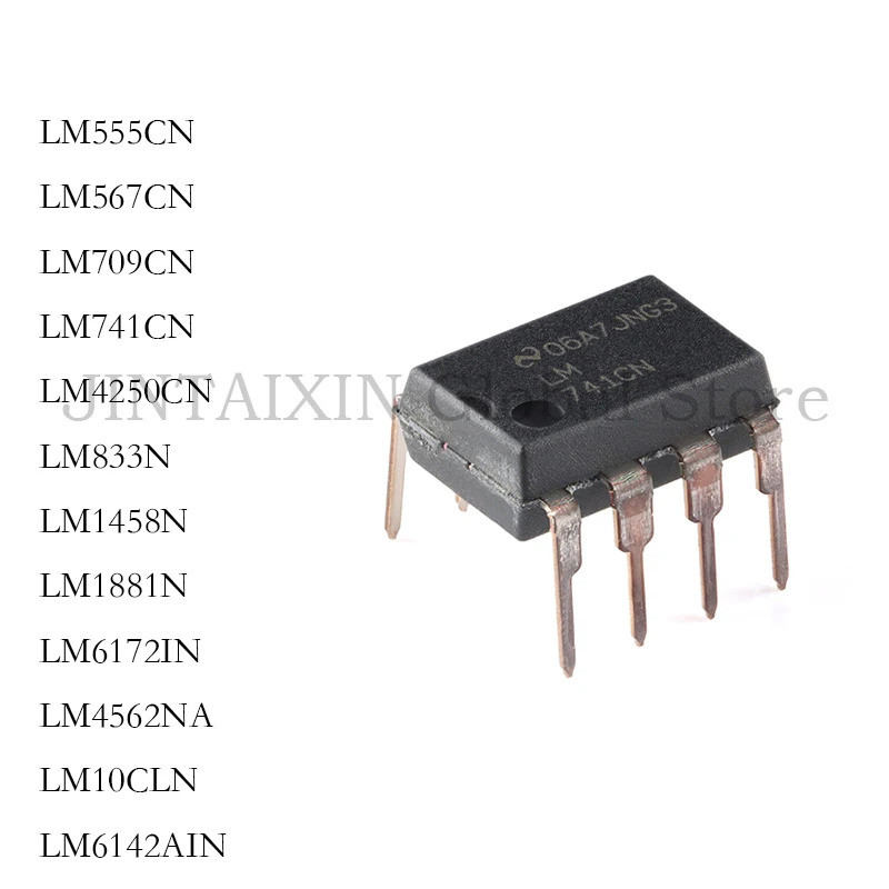 5 CÁI LM741CN LM741 DIP-8 LM10CLN LM10CN LM567CN LM567 LM1881N LM833N LM833 LM709CN LM709 LM1458N LM