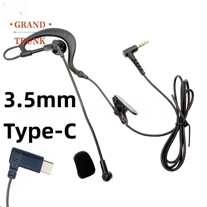 [GRAND-t] 1 Chiếc Tai Nghe Trọng Tài Loại Treo Tai Nghe 3.5 Mm / Type-C Giao Diện Cho V6 Pro + Mũ Bả