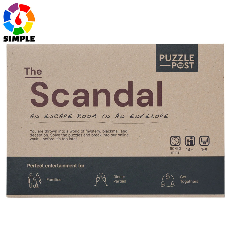 The Scandal - by PuzzlePost - Exciting Game Escape Rooms Board Game