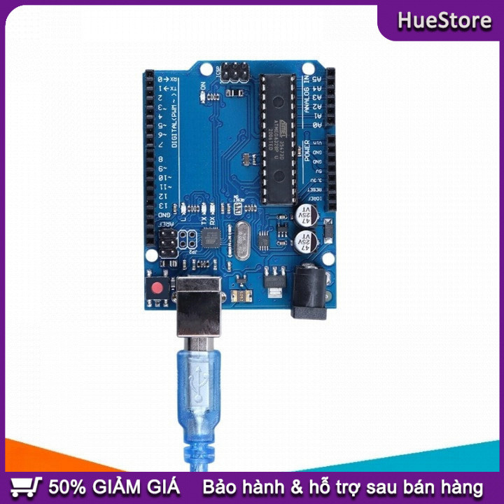 【Ready】Mạch Arduino Uno R3 ATmega328P  - Có Tặng Kèm Cáp