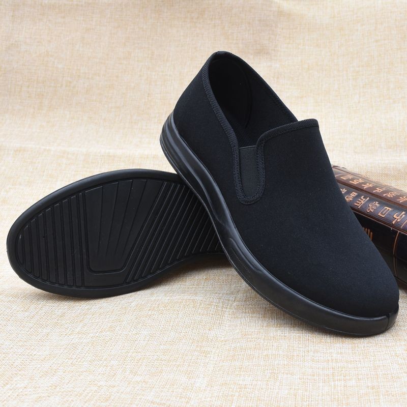 Giày Bố Xanh Cũ Bắc Kinh Giày Vải Siêu sof Giày Bố Cũ Vải Bắc Kinh Giày Siêu Mềm Mới Phong Cách Trung Quốc Khử Mùi Đen Slip-On Giày Công Sở ttu1.14