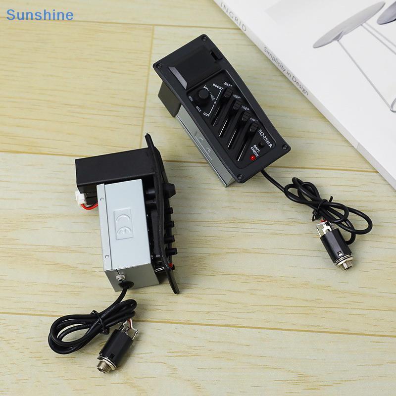 Sun Guitar Pickup Acoustic Guitar EQ Piezo Pickup Acoustic Guitar Pickup Preamp Amplifier Bộ chỉnh â