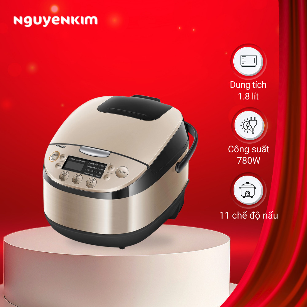 Nồi cơm điện Toshiba 1.8 lít RC-18DR3PV(G)