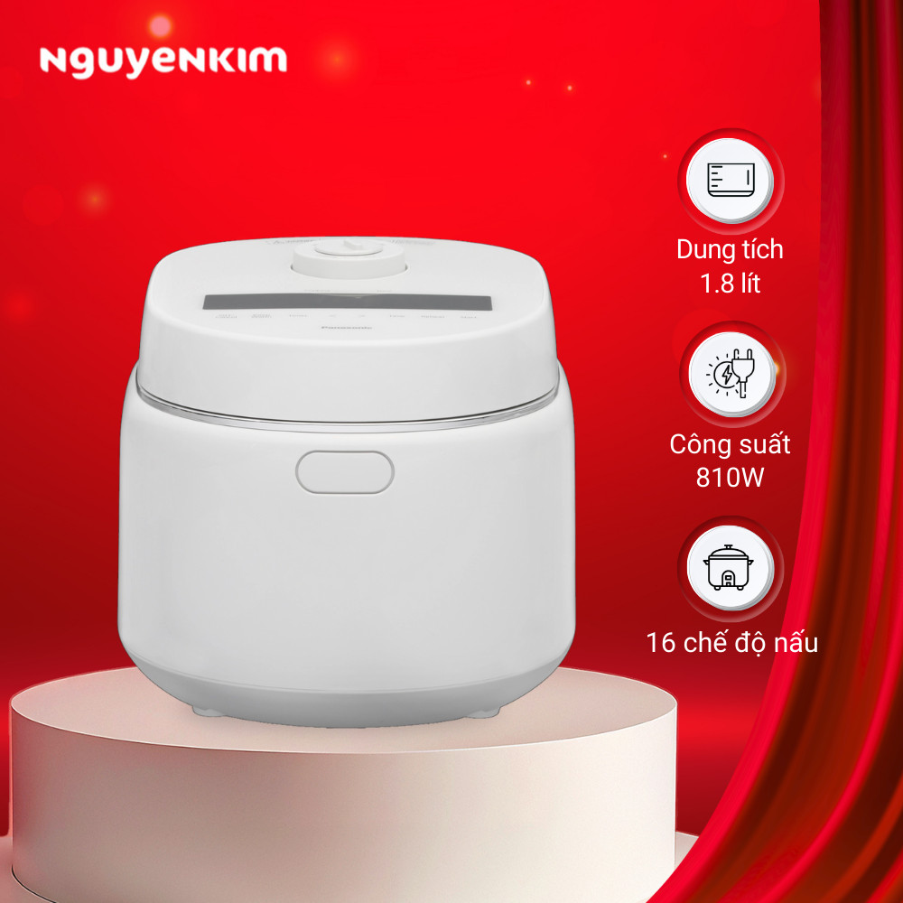 [Mới 2025] Nồi cơm điện tử Panasonic 1.8 lít SR-DK184WRA
