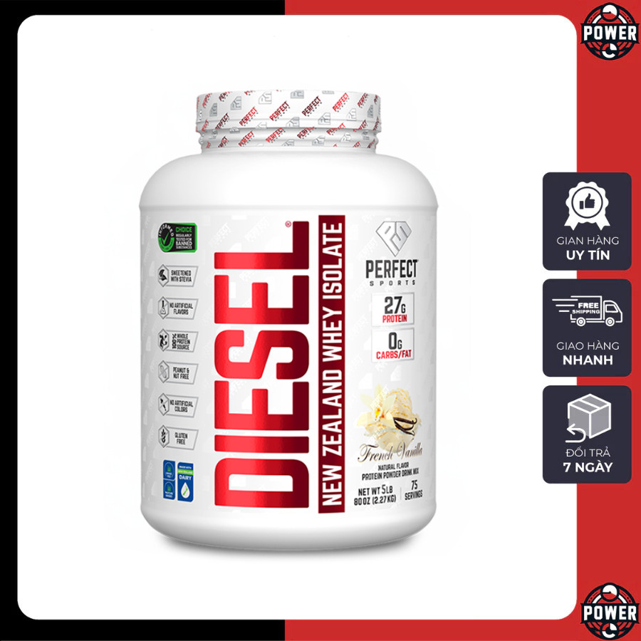 [Giá hủy diệt] Diesel Whey Protein Isolate 5lbs 2,3kg - Perfect Sports