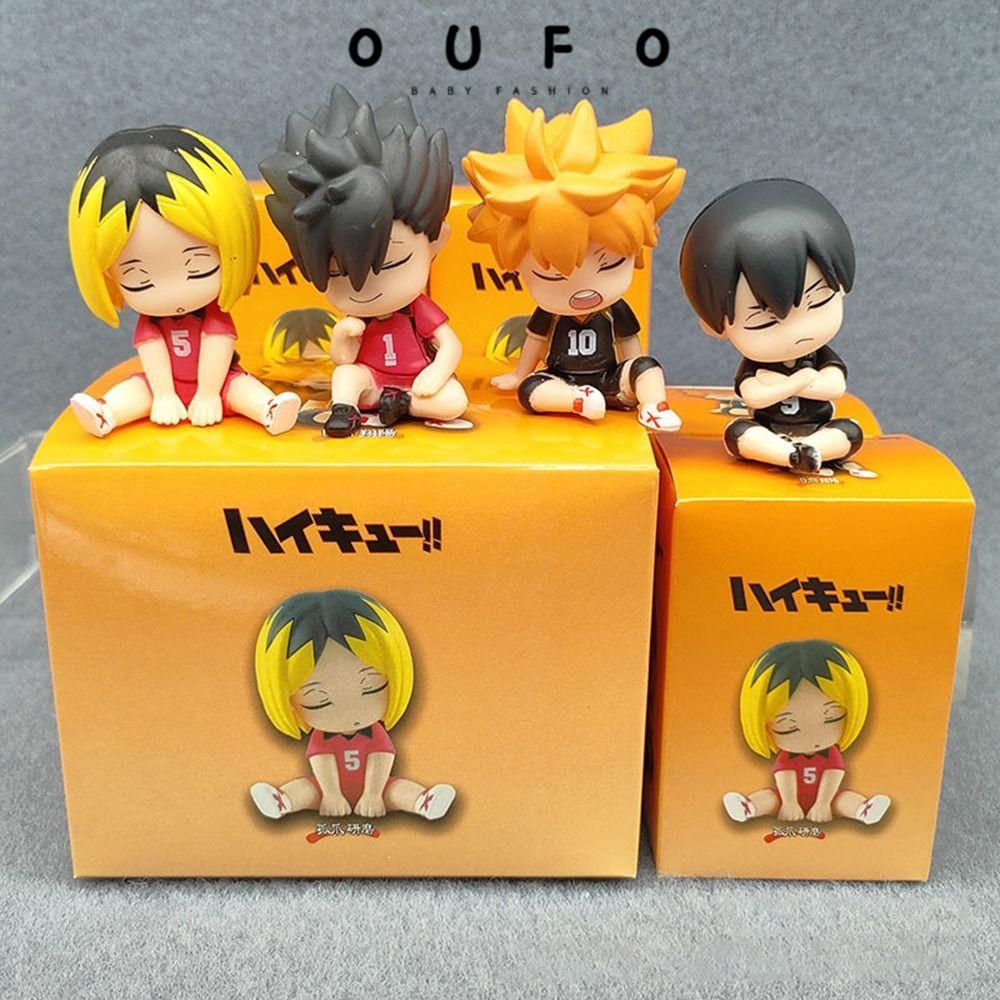 OUFO 4 Cái / bộ Anime Haikyuu Nhân Vật Hành Động, PVC Keiji Oikawa Tooru Box, Bokuto Kotaro Akaashi 
