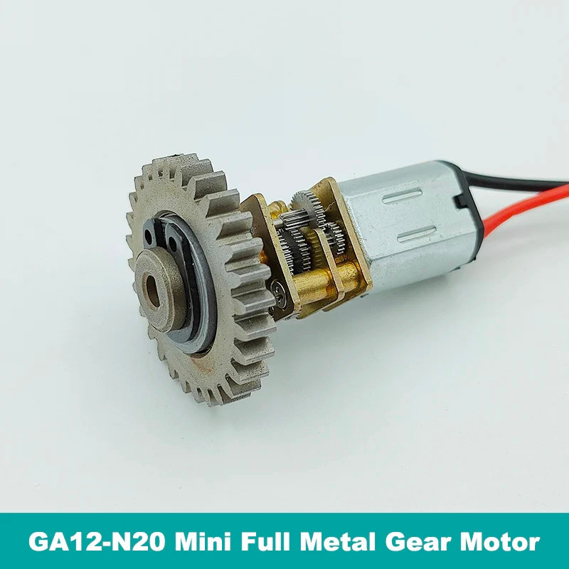Mini N20 Full Kim Loại Hộp Số Gear Motor DC 3V-6V 5V 60RPM Tốc Độ Chậm 12 Mm Giảm Bánh Răng Động Cơ 