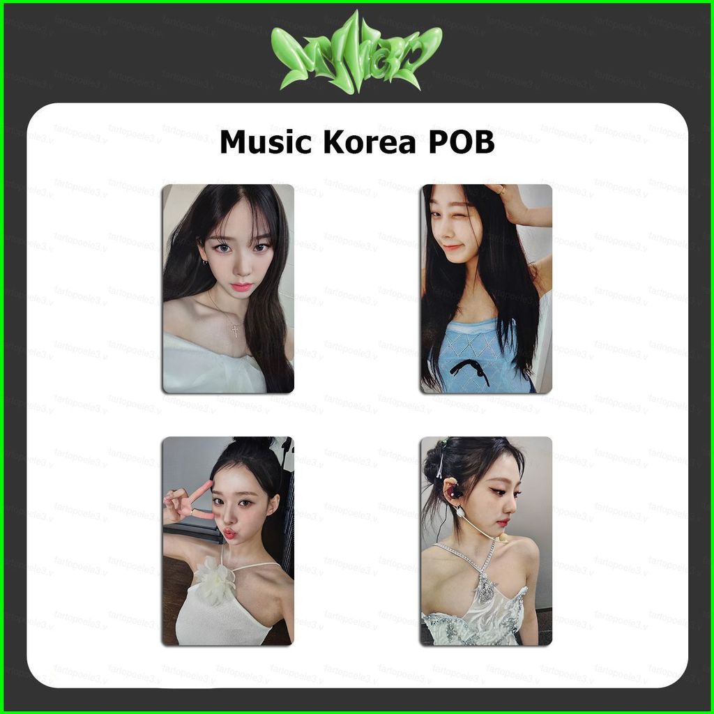 4 Cái / bộ aespa MY world MK LOMO card KARINA GISELLE WINTERNING photocard