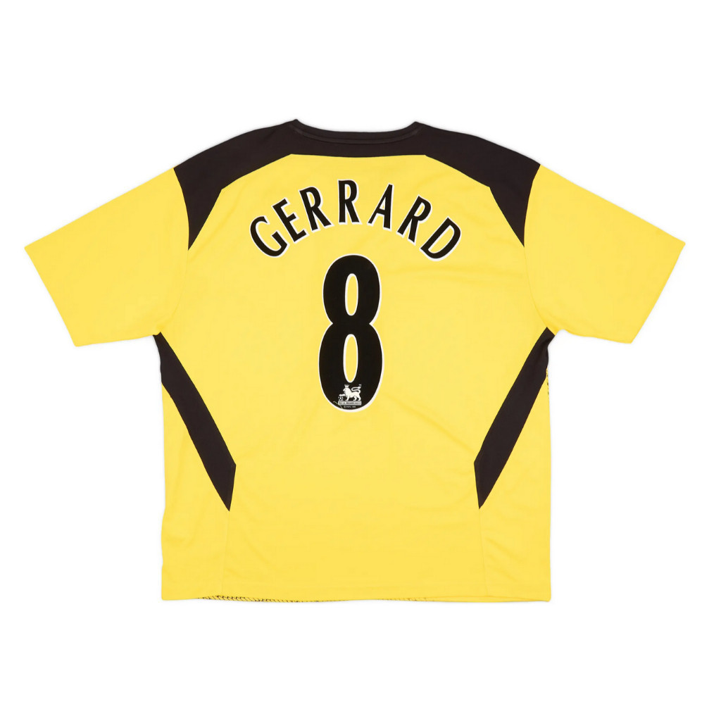 2004-2005 Áo bóng đá sân nhà & sân khách Liverpool FC - Steven Gerrard #8 Thoải mái