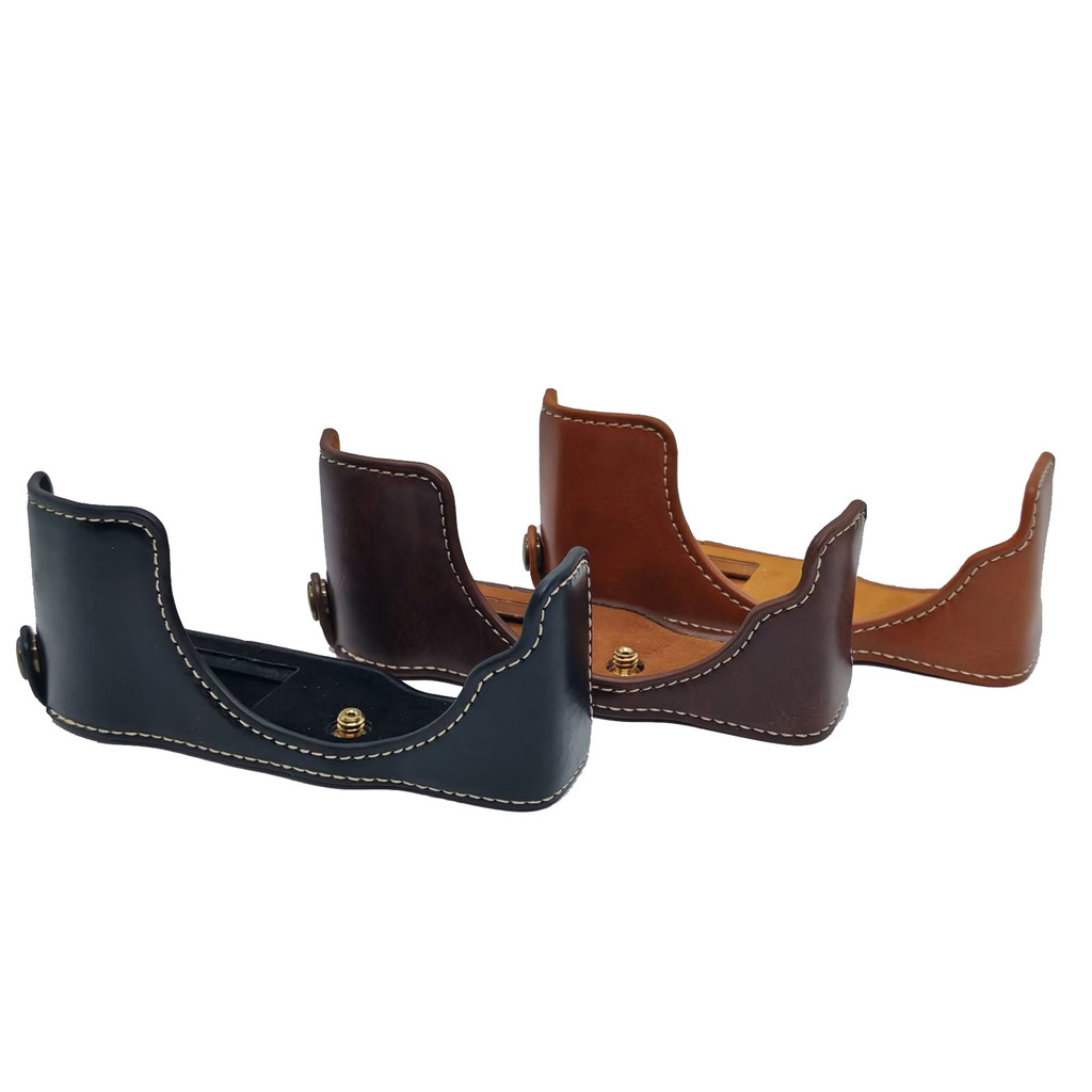 Tay cầm nửa vỏ bảo vệ bằng da PU cho máy ảnh Panasonic LUMIX DMC-GX85