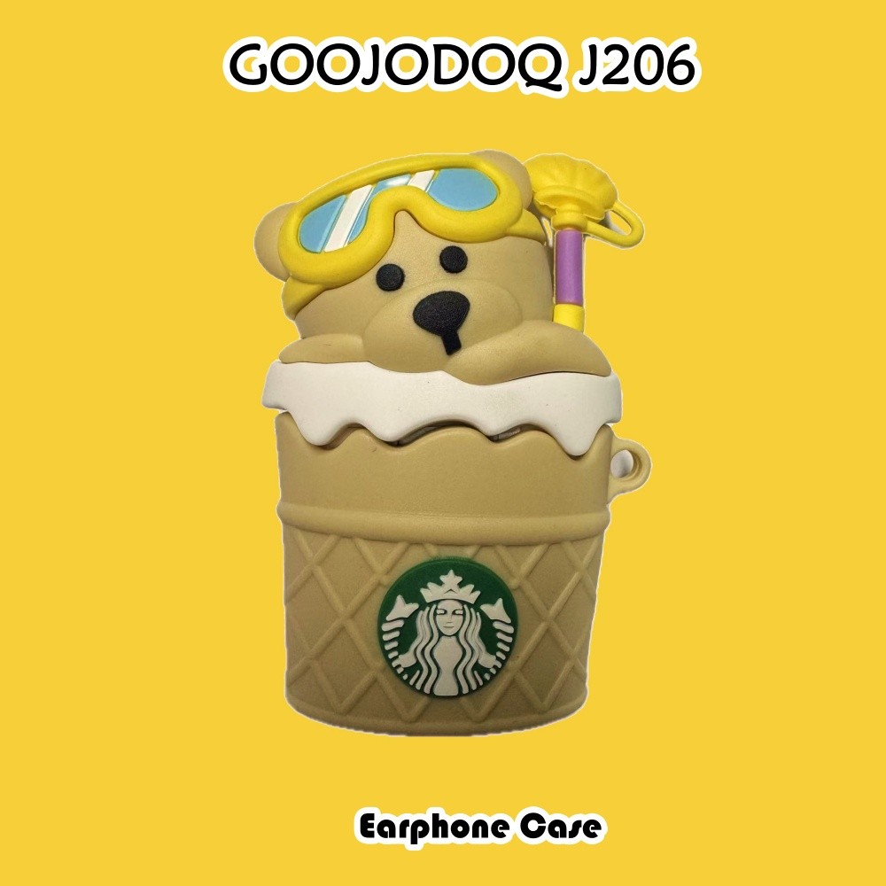 GOOJODOQ [Tùy chỉnh] Dành cho Ốp lưng GOOOJDOQ J206 Vỏ silicon mềm Vỏ tai nghe hoạt hình Niche