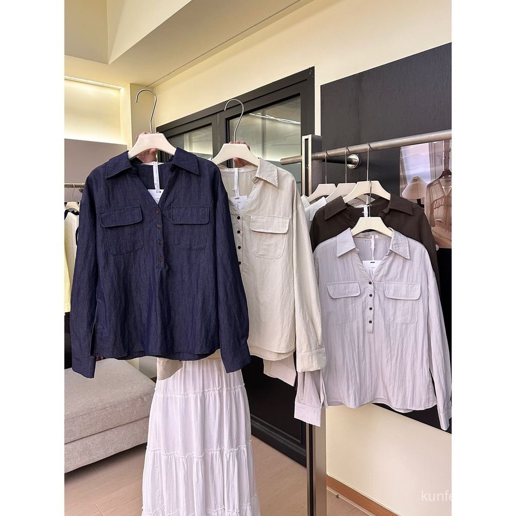 Váy áo sơ mi nữ tay dài họa tiết văn học, phong cách thường nhật từ Nhật Bản - Size LLK2