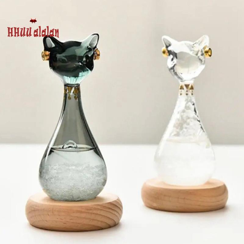 Storm Weather Predictor Cat Barometer Dự báo Trạm thời tiết Cloud Storm Crystal Weather Dự báo thời 