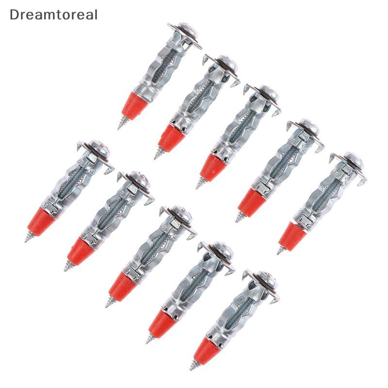 [DMT] 10Pc Heavy Duty Molly Bolt Hollow Drive Wall Anchor Vít Kit vách thạch cao Khoang cắm Dowel ch