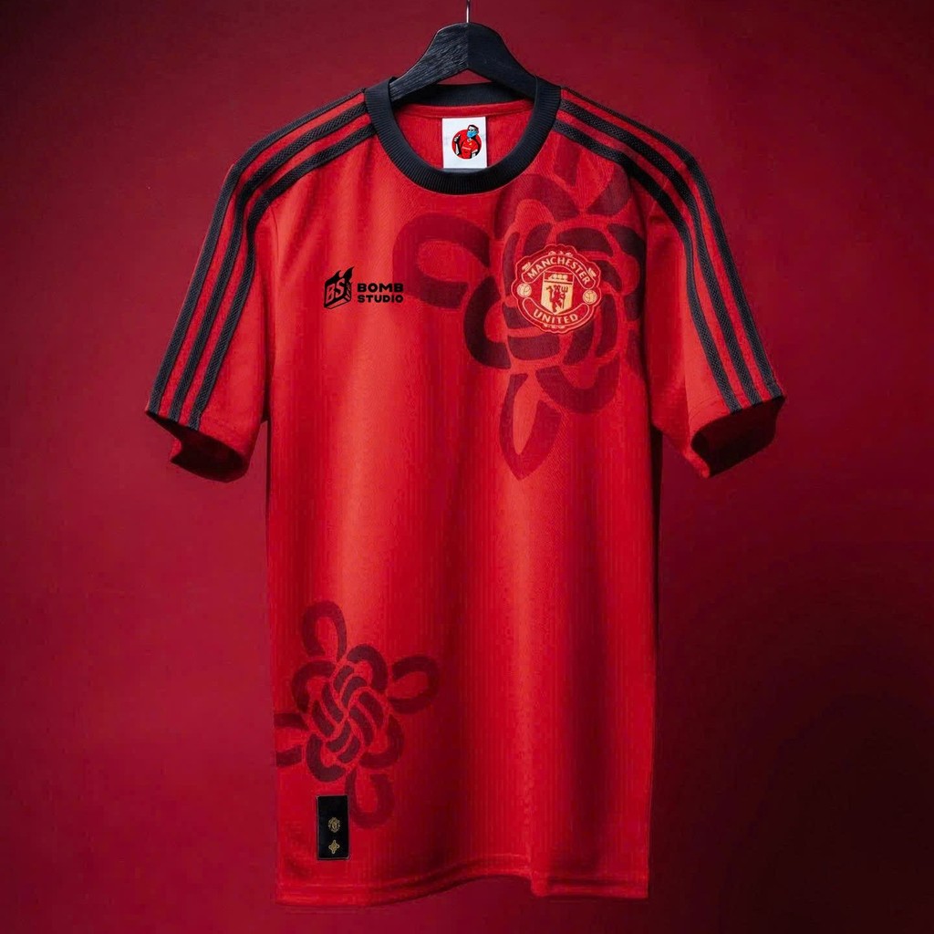 Áo Jersey Man United Cultural Story New Year phiên bản Tết Nguyên Đán 25/26, bản Fan - BOMBSHOP [JSY