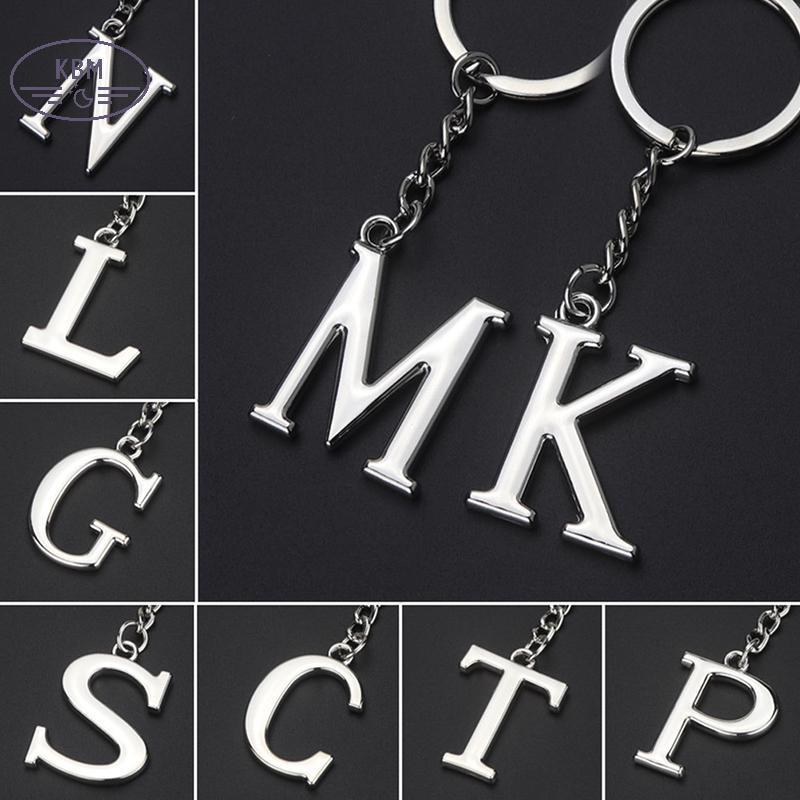 KBM Sáng Tạo Bảng Chữ Cái Mặt Dây Chuyền Thời Trang 26 Chữ Cái Bảng Chữ Cái Ban Đầu Móc Khóa 26 Chữ 