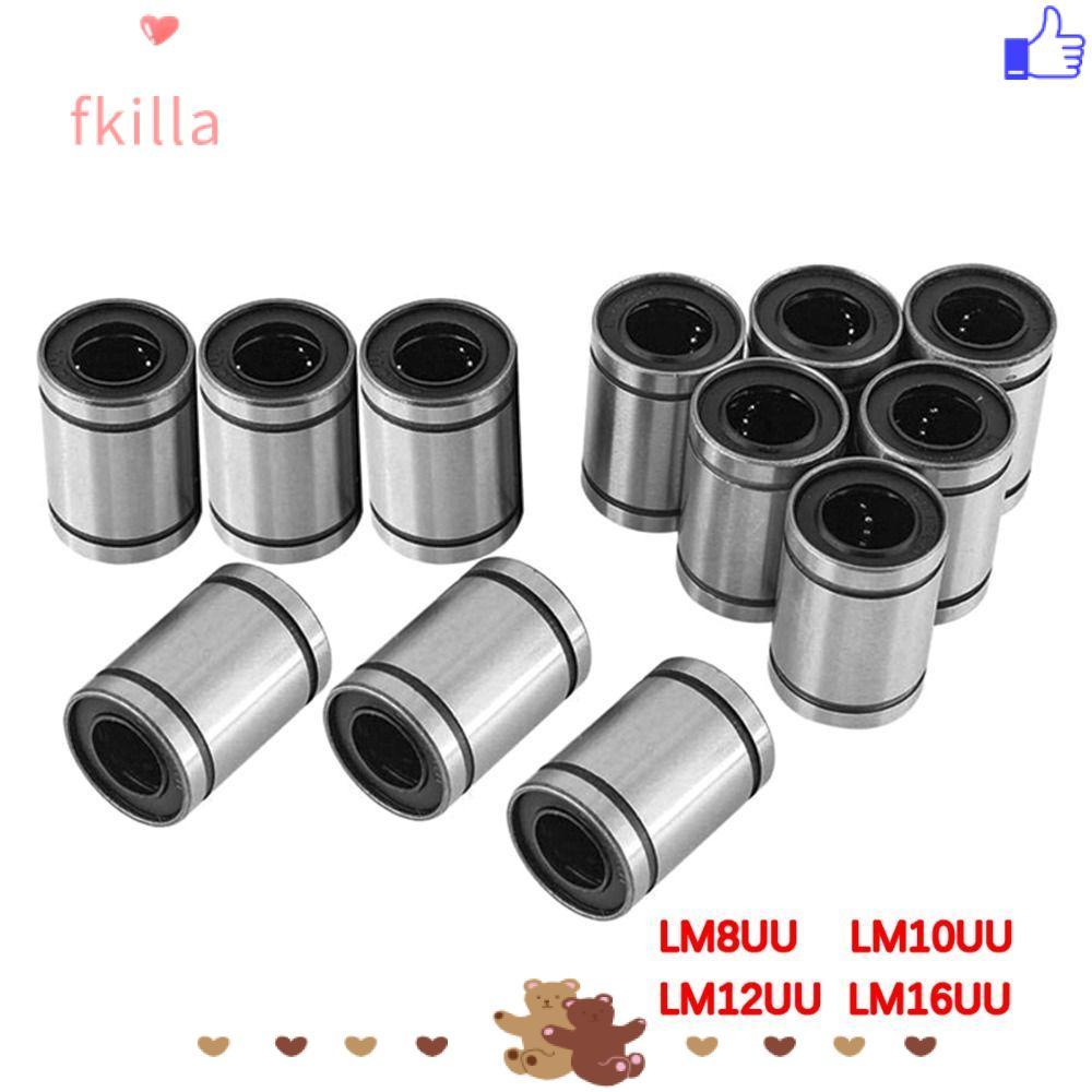 FKIL Bushing Thép Chrome Mạ Niken CNC Phần LM3U LM4UU LM5UU LM6UU