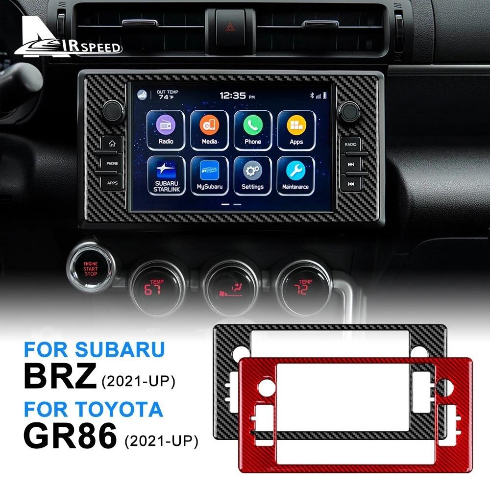Thật Mềm Sợi Carbon Miếng Dán Cho Subaru BRZ Toyota GR86 2021 2022 2023 2024 Bảng Điều Hướng Bao Nội