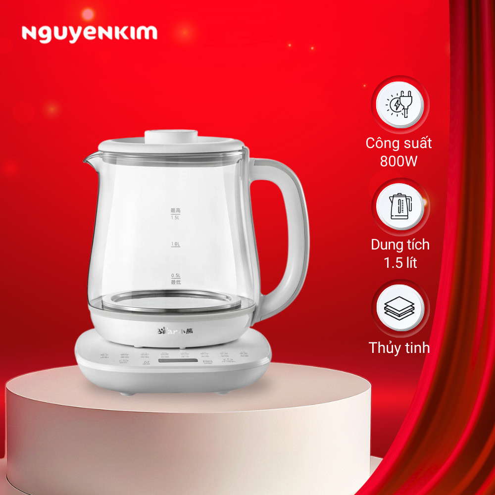 Bình đun nước siêu tốc Bear YSH-D15V7