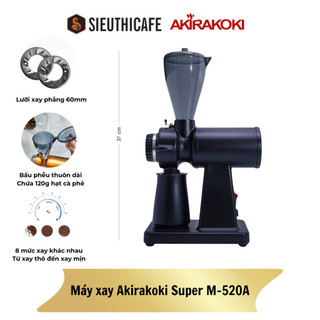 Máy xay cà phê akirakoki coffee grinder super m-520a - nhiều màu phiên bản lưỡi xay 60mm