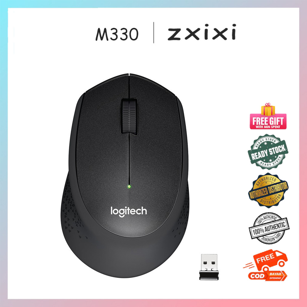 Chuột không dây M330 Silent Plus, 2,4 GHz với đầu thu Nano USB