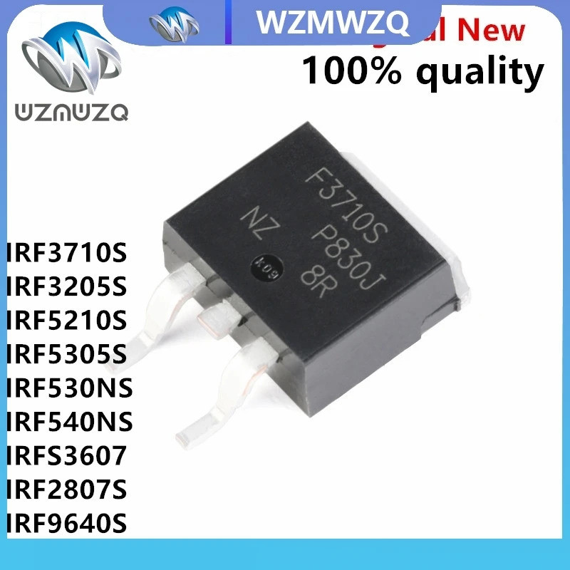 5 Chiếc IRF3710S TO-263 F3710S IRF3205S F3205S IRF5305S IRF530NS IRF540NS F540NS IRFS3607 IRF2807ZS 