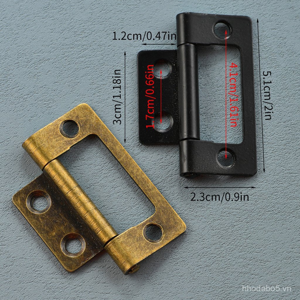 Jingmao Phiên Bản Dày 51 * 24mm Trẻ Em Mẹ Dày Màu Xanh Đồng Sắt Bản Lề Hộp Đóng Gói Phụ Kiện Phần Cứ