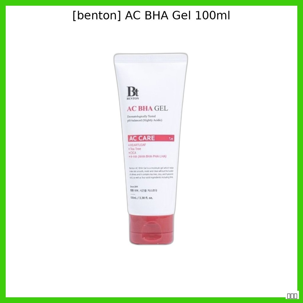 [benton] Gel AC BHA 100ml / Gel AC BHA Hàn Quốc / Công thức tẩy tế bào chết của