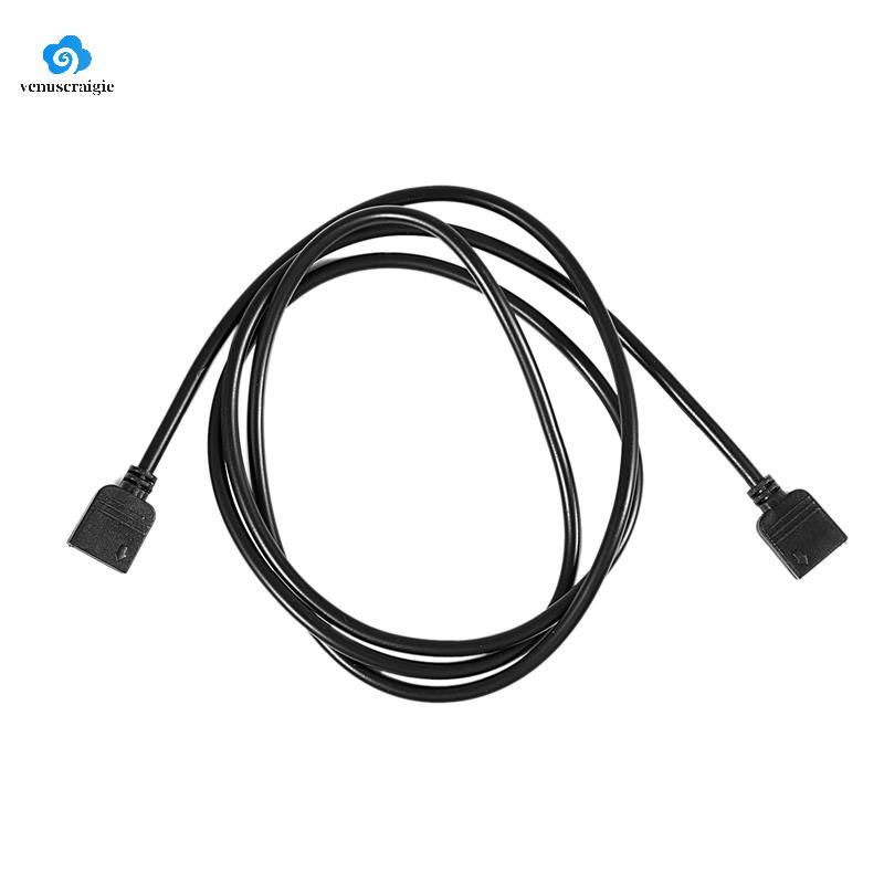 Dải LED RGB 4 Pin Nữ Sang Nữ Cáp Nối Dài Đen 1M