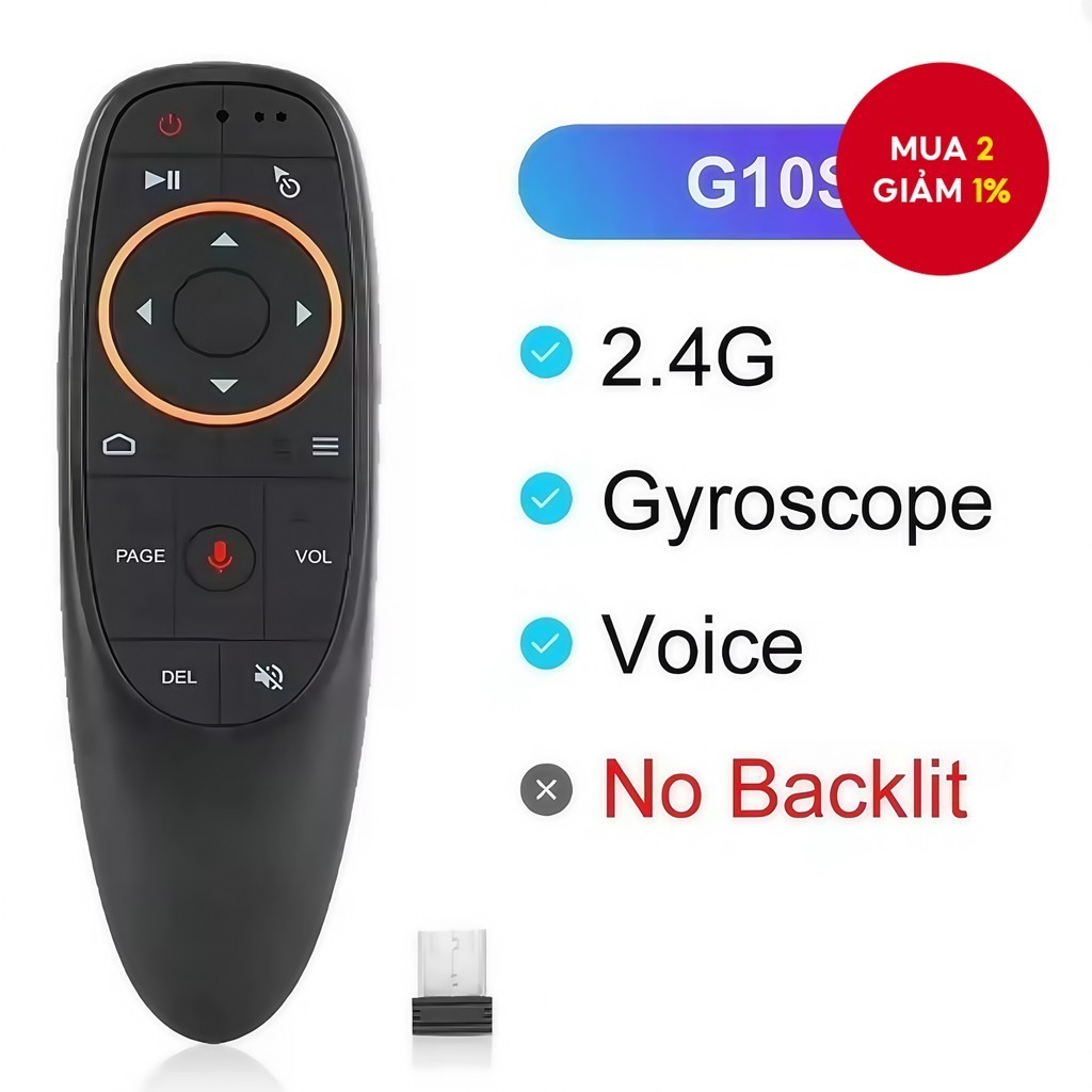 Điều khiển từ xa không dây thông minh 2.4GHz G10 Pro G10S, chuột bay với điều khiển giọng nói và cảm