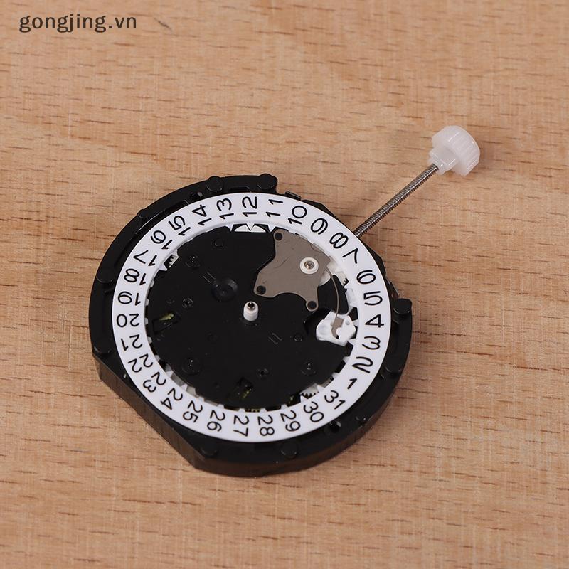 Gongjing PE903 Phong trào Sunon Pe90 Trung Quốc Ligne Thạch Anh Ba Tay Có 3 Mắt Ngày Chronograph Nhỏ