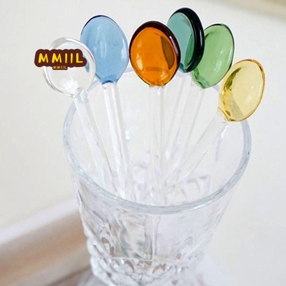 Dụng cụ khuấy kem cà phê HIFUN Muỗng thủy tinh chịu nhiệt