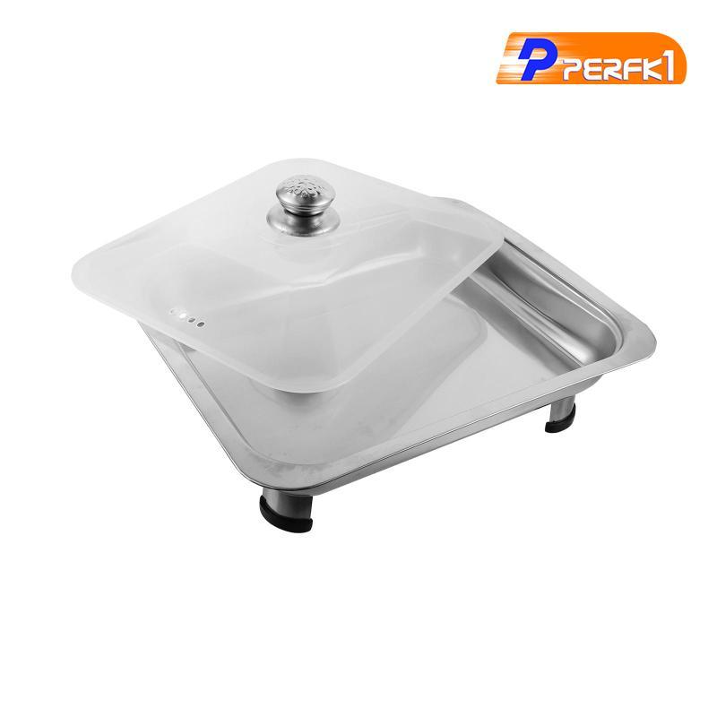 Khay Nướng Cá Sâu Có Nắp Nấu Ăn Buffet Thực Phẩm Nhà Hàng Thép Không Gỉ Buffet Bếp Hình Chữ Nhật Đĩa