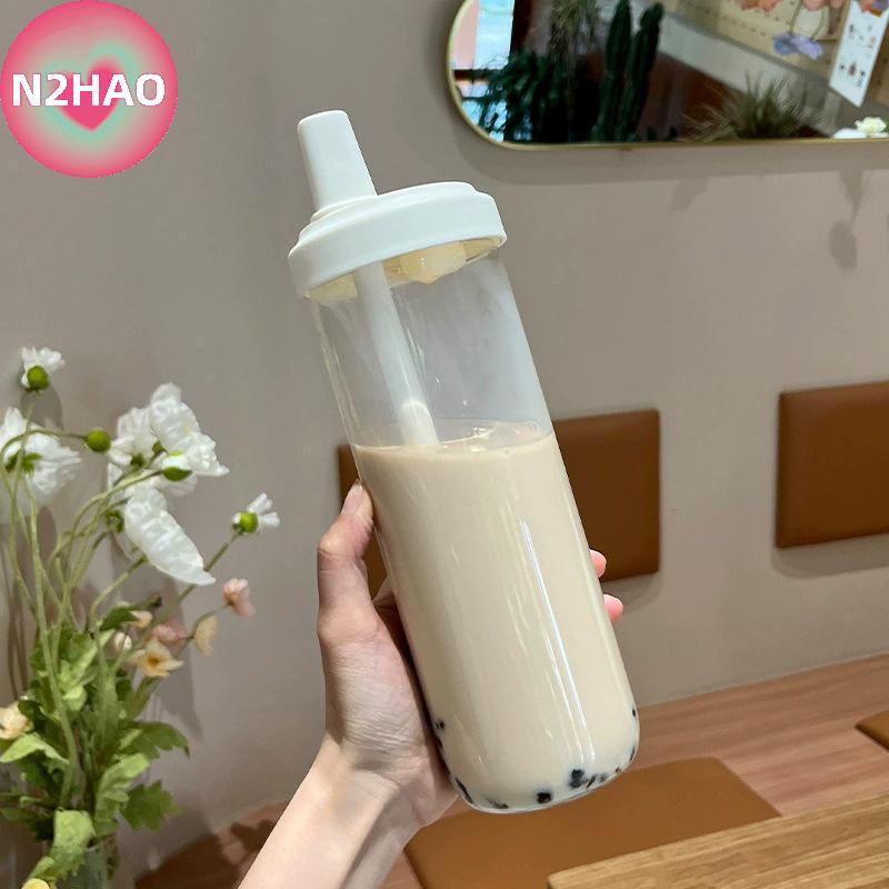 Cốc nước ống hút nhựa cầm tay N2HAO n