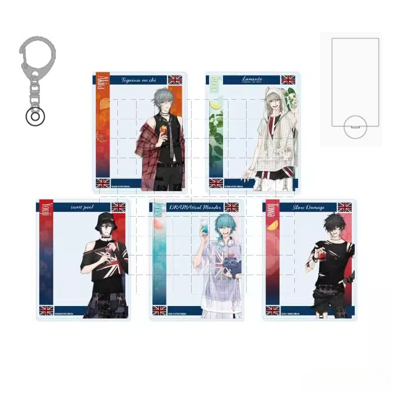 Trò Chơi DRAMAtical Giết Người Acrylic Đứng Búp Bê Akira Youji Tetsuo Towa Aoba Móc Khóa Cosplay Đồ 