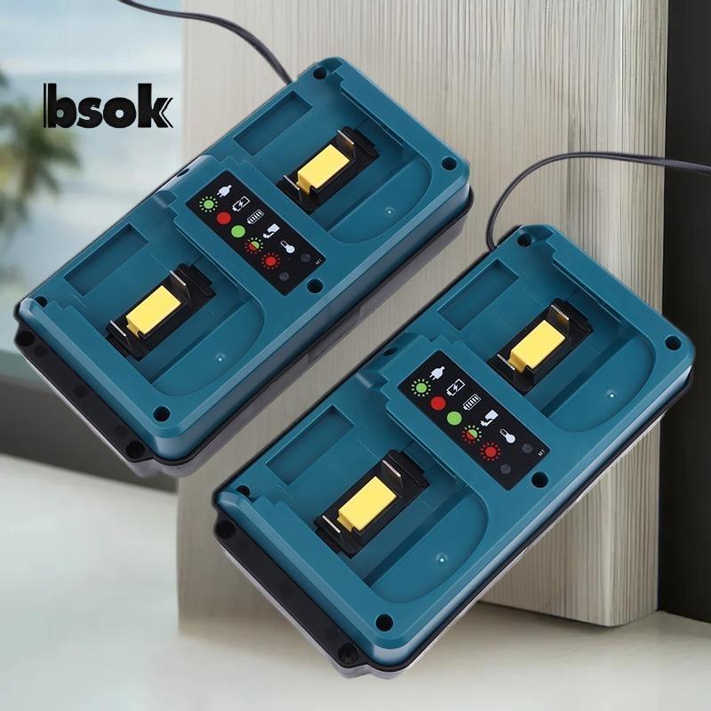 Trailblazer Cho Makita 18-20V Sạc Di Động Mini Cổng Kép Sạc BL1860B BL1850B BL1830 BL1840B BL1860 L1