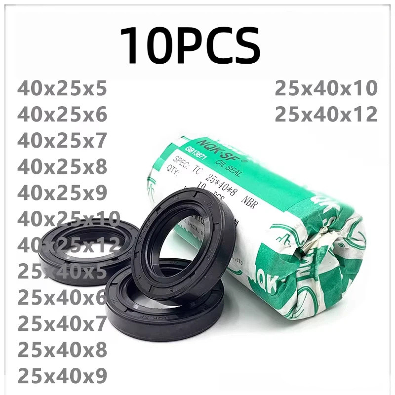 10 CÁI TC 40x25x7 40,25.10 40 / 25 / 12 40-25-5 6 9 25x40x8 vòng niêm phong bộ xương phớt dầu