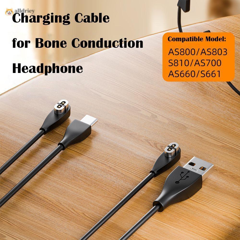 Bộ sạc tai nghe dẫn truyền xương INTOONE, Cáp sạc USB Type-C bảo vệ quá tải đa năng, Dây nguồn tai n