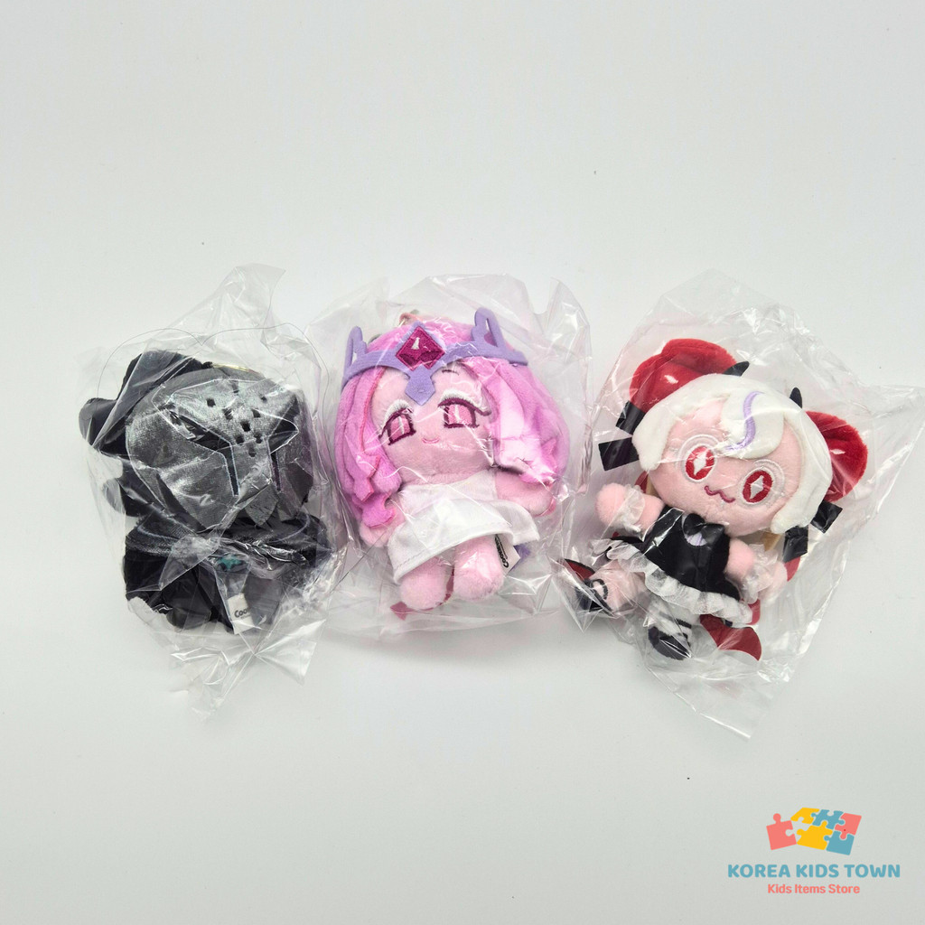 KOREA OFFICIAL Cookie Run Kingdom Plush Keyring Doll (Eternal sugar, Silent Salt, Candy apple)