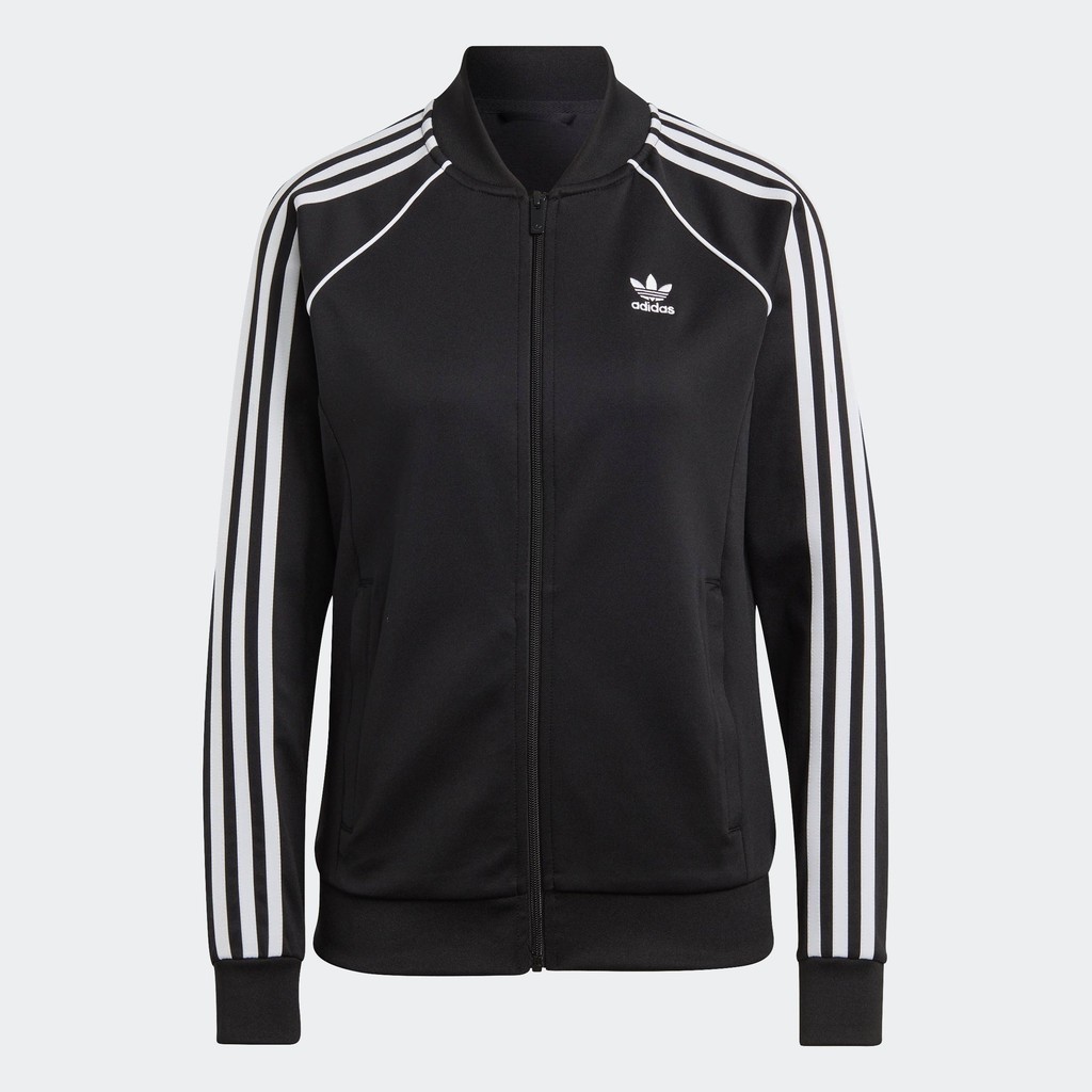 adidas Phong cách sống Áo Track Top SST Classics Adicolor Nữ Đen IK4034