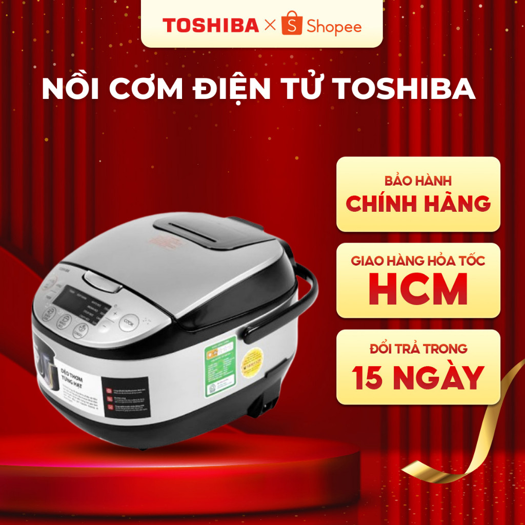 Nồi cơm điện tử Toshiba 1.8L RC-18DR2PV(K) - Bảo hành chính hãng 12 tháng
