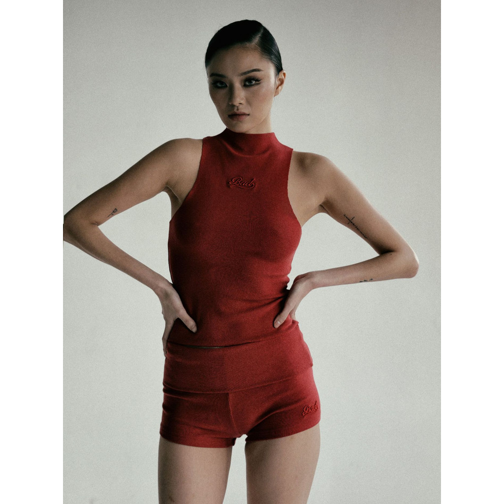 Badblood High-end fashion women's shorts, retro simple low-waist trendy soft sporty shorts for summe