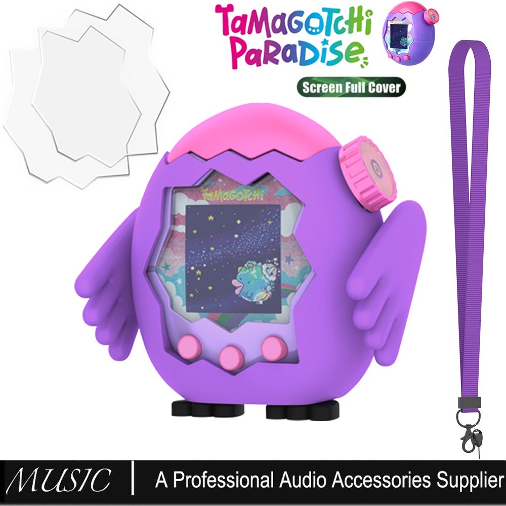 Vỏ silicon cho thú cưng ảo tương tác Tamagotchi Paradise, Vỏ đứng và bảo vệ màn hình cho Tamagotchi 