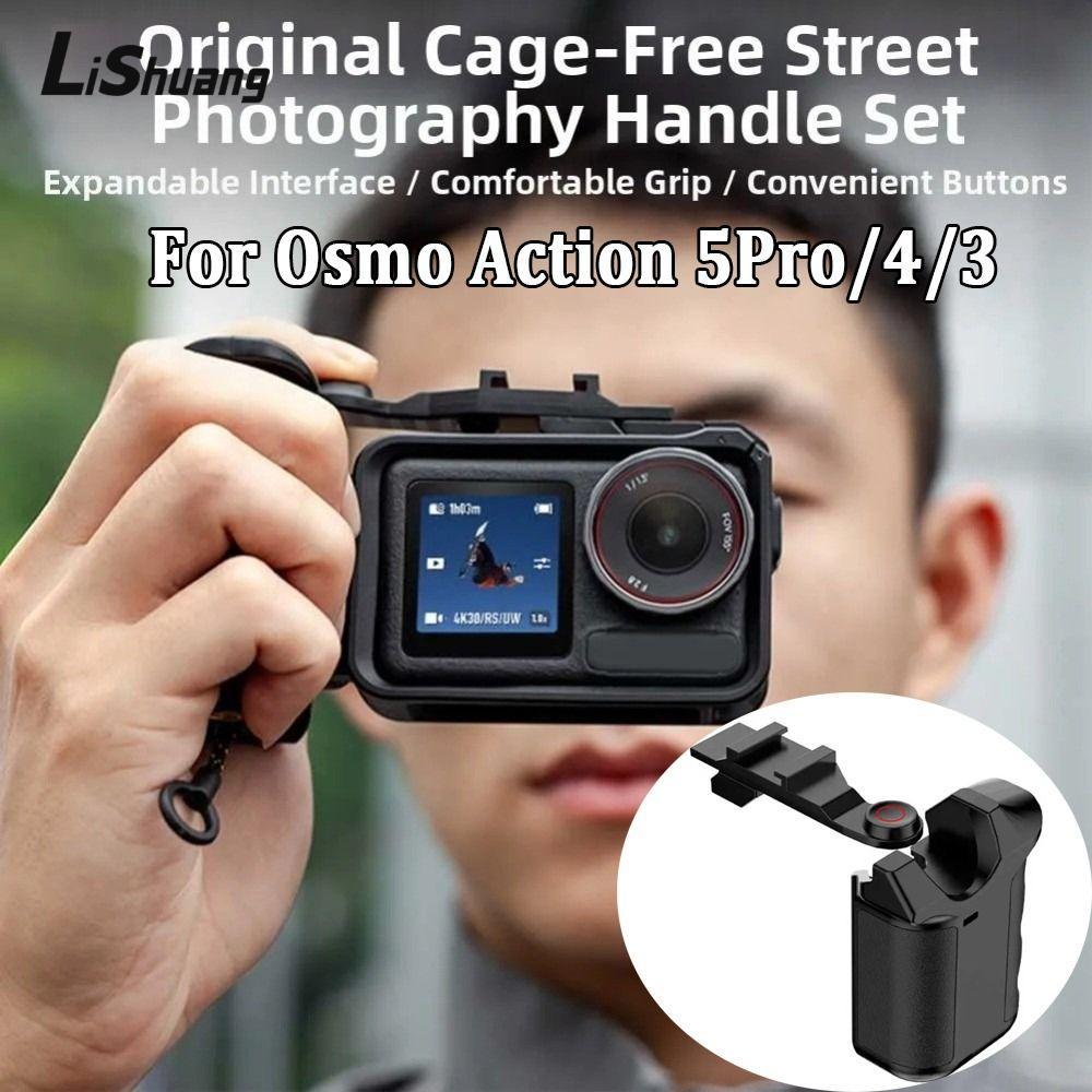 LISHUANG Xplorer Grip Kit Handle, Nút Shutter Light Street Grip Holder, Tay cầm máy ảnh bằng nhựa th