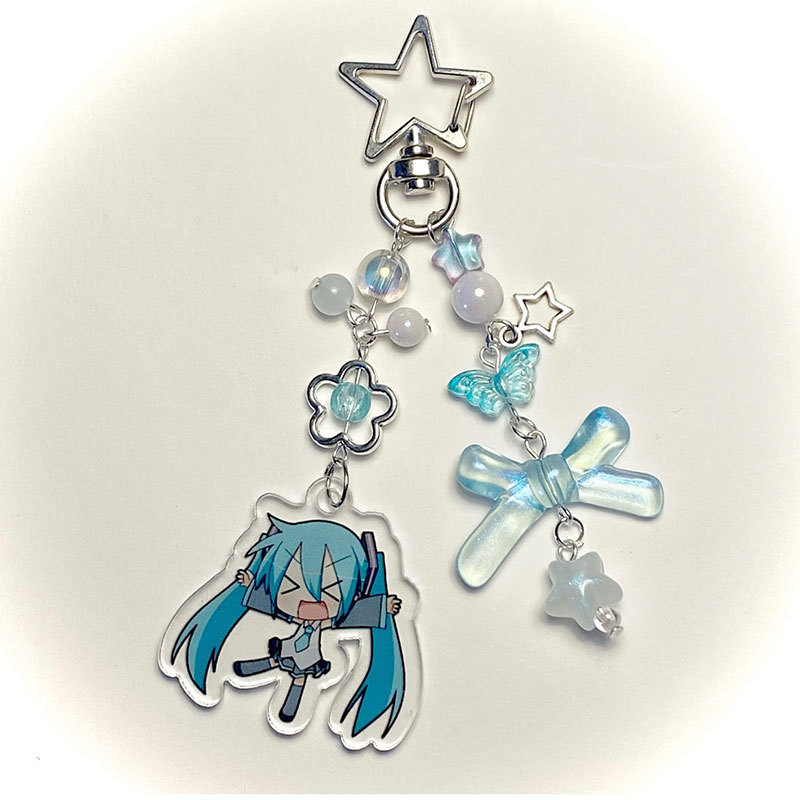 Handmade Music Keychain Y2K Anime