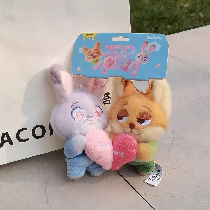 Zootopia Love Confession Pendant Judy Fox Nick Couple Magnetic Charm Doll